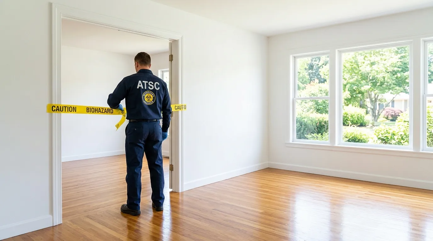 Certified biohazard cleanup crew performing Crime Scene Cleanup in Tustin